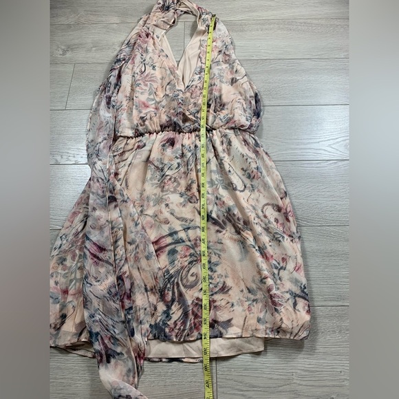 Haute Hippie Silk Ginny Floral Halter Mini Dress - Picture 10 of 14